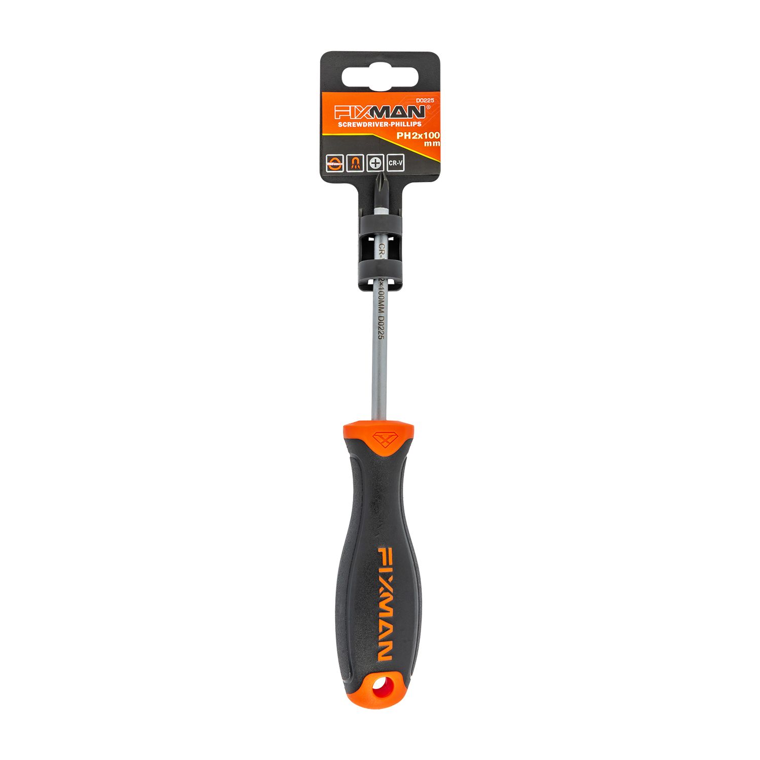FIXMAN Phillips Screwdriver PH2 x 100mm Magnetic Tip